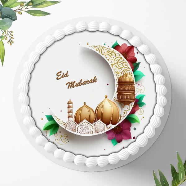 Eid al Adha Mubarak Tortenaufleger Ø 20cm, 1374z